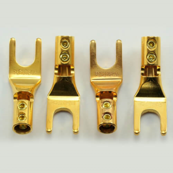 Furutech FP-201 Spade Connectors (pack of 4) Gold - NEW OLD STOCK